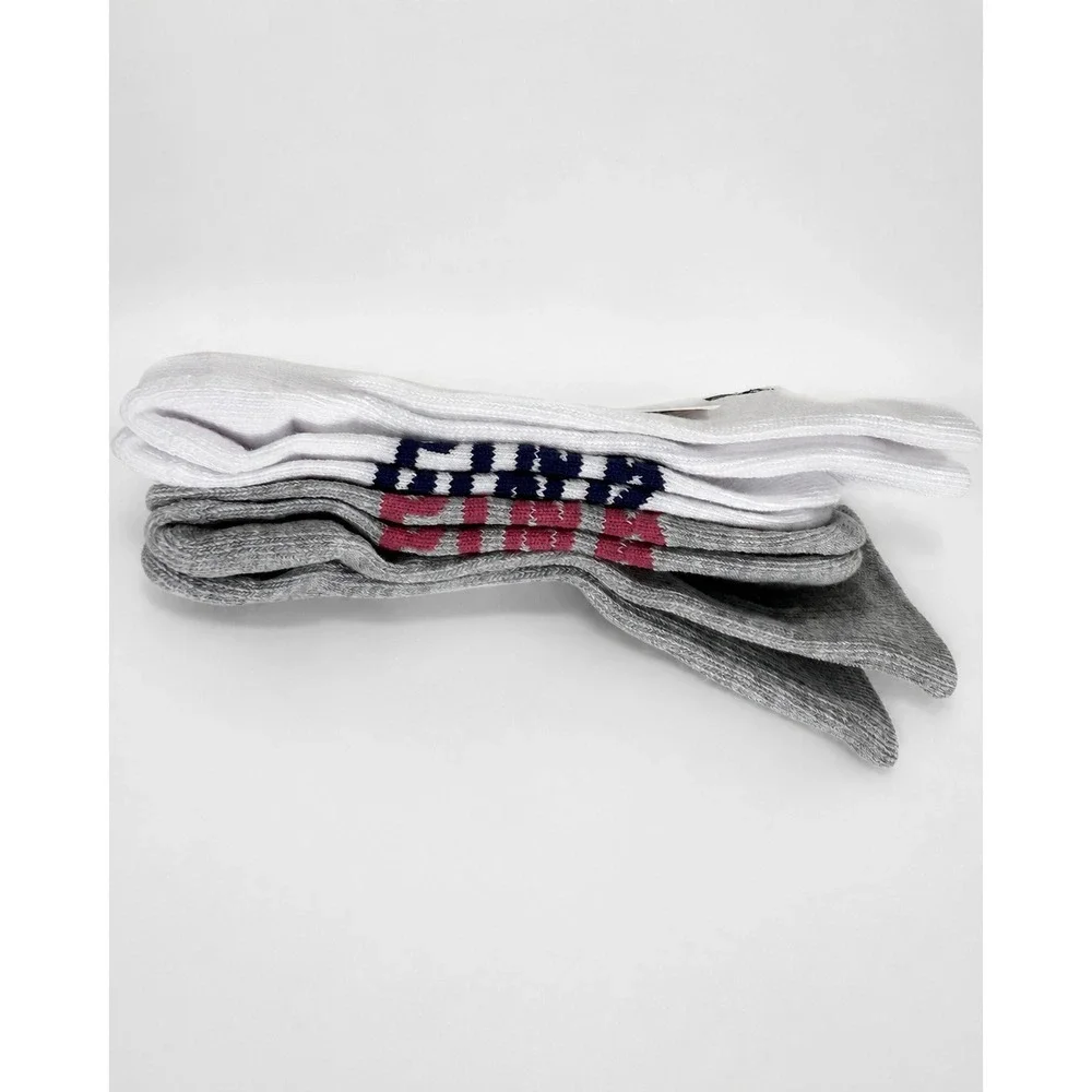 Victoria's Secret PINK Dog Embroidered Crew Socks 2 Pack OS NWT